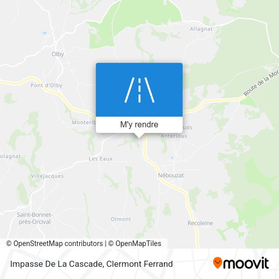 Impasse De La Cascade plan