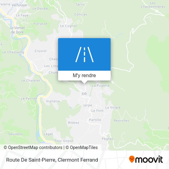Route De Saint-Pierre plan