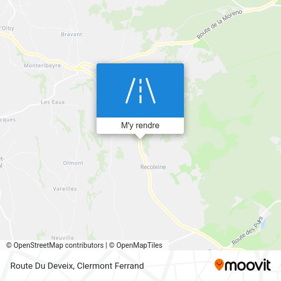 Route Du Deveix plan