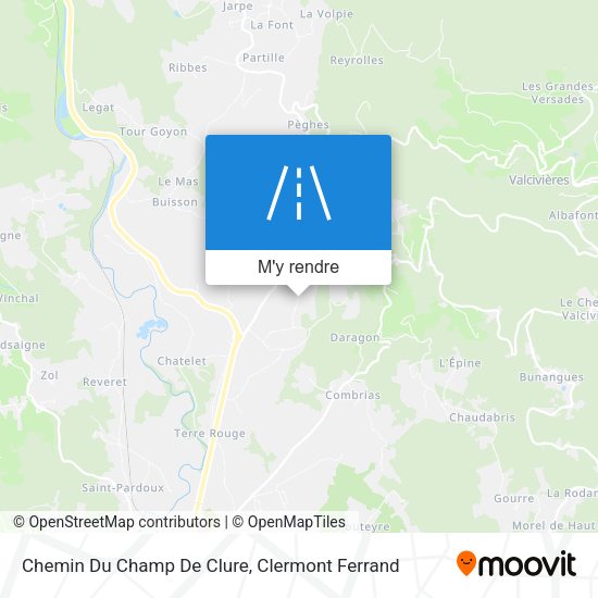 Chemin Du Champ De Clure plan