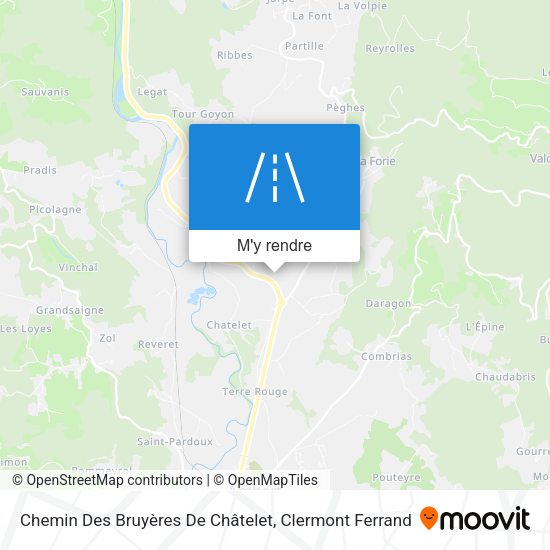 Chemin Des Bruyères De Châtelet plan