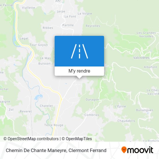 Chemin De Chante Maneyre plan