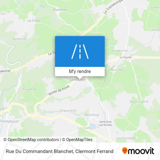 Rue Du Commandant Blanchet plan