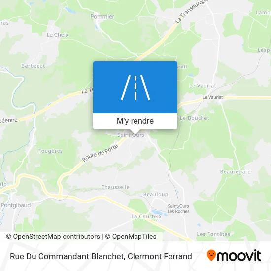 Rue Du Commandant Blanchet plan