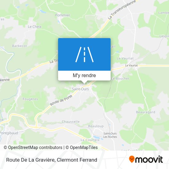 Route De La Gravière plan