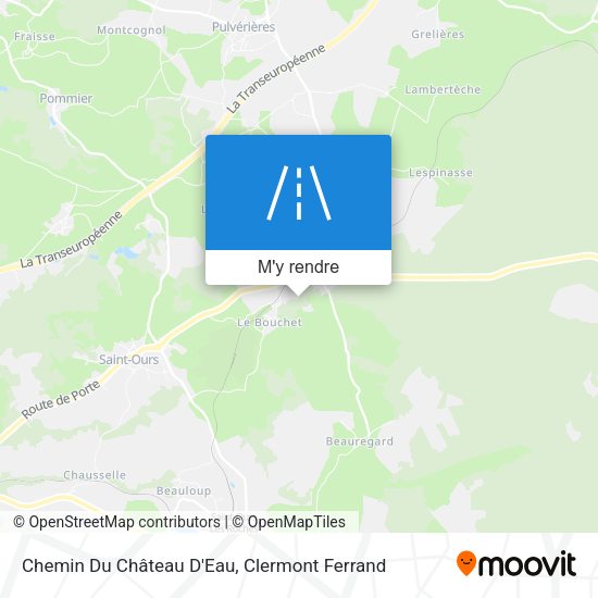 Chemin Du Château D'Eau plan