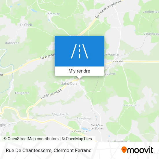 Rue De Chantesserre plan