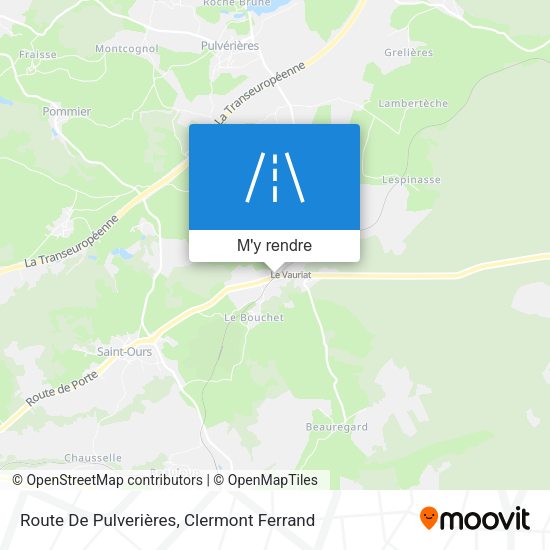 Route De Pulverières plan