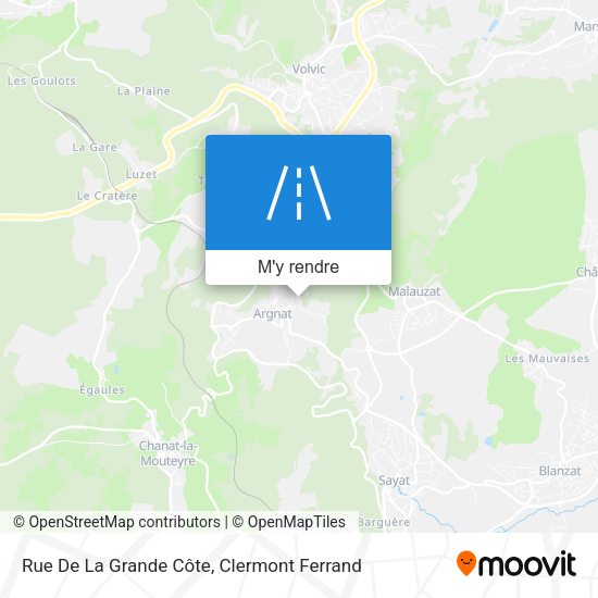 Rue De La Grande Côte plan