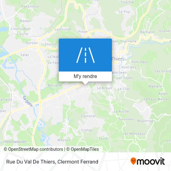 Rue Du Val De Thiers plan