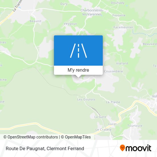 Route De Paugnat plan