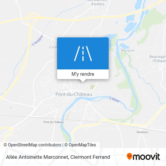 Allée Antoinette Marconnet plan