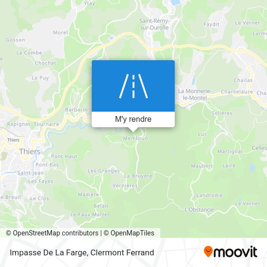 Impasse De La Farge plan