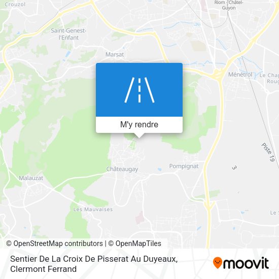Sentier De La Croix De Pisserat Au Duyeaux plan