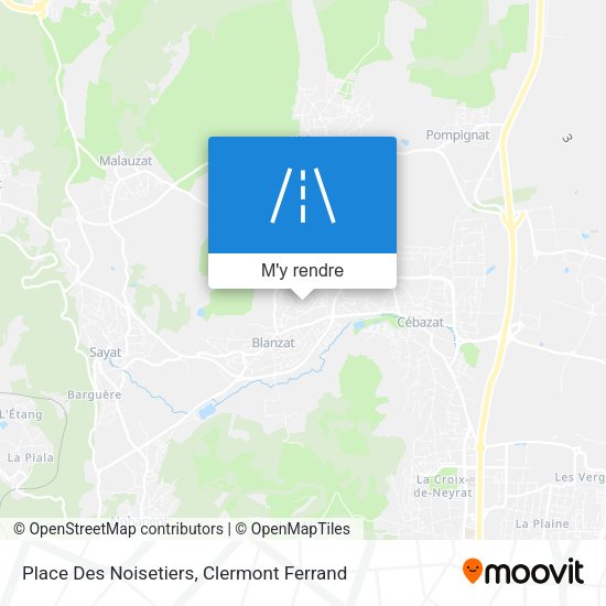 Place Des Noisetiers plan
