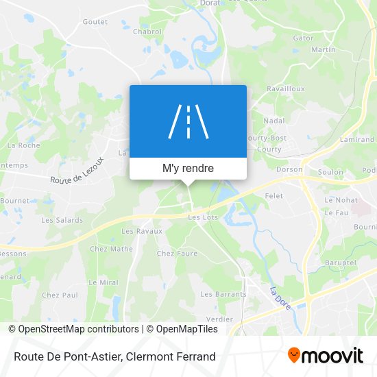 Route De Pont-Astier plan