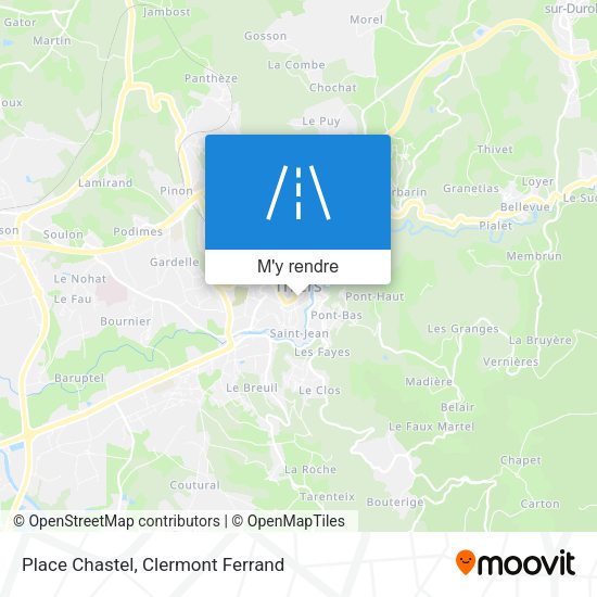 Place Chastel plan