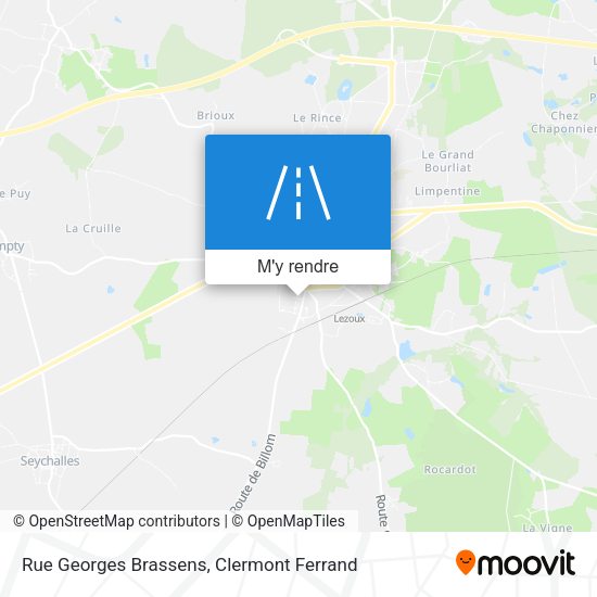 Rue Georges Brassens plan