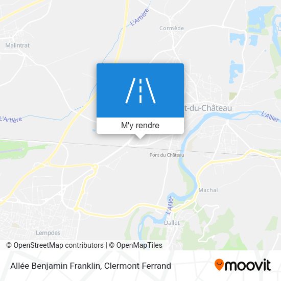Allée Benjamin Franklin plan