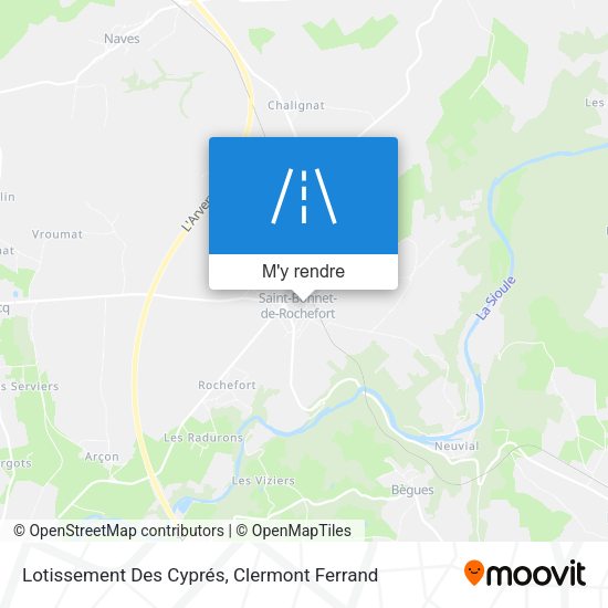 Lotissement Des Cyprés plan