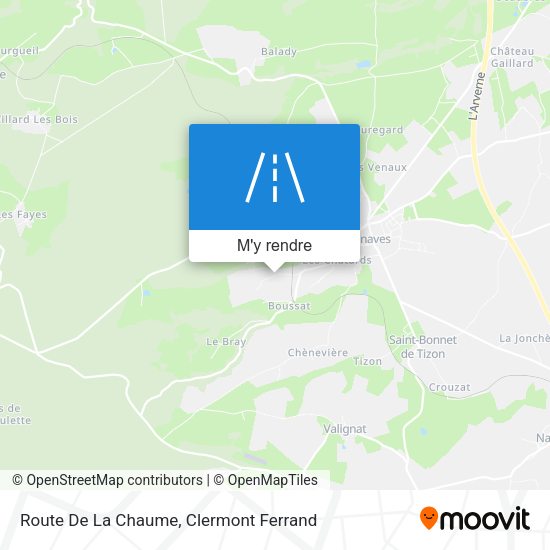 Route De La Chaume plan