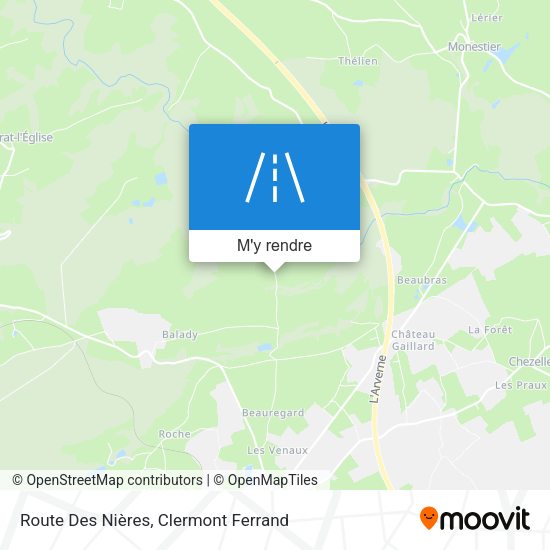 Route Des Nières plan