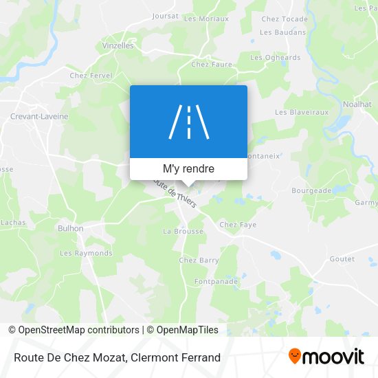 Route De Chez Mozat plan