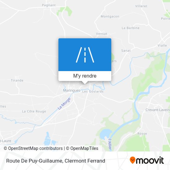 Route De Puy-Guillaume plan