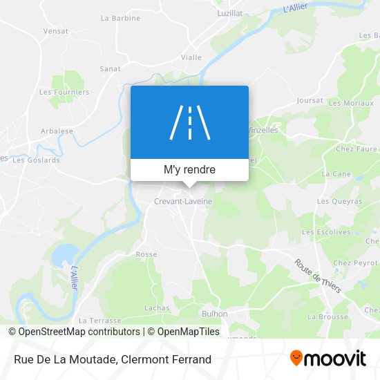 Rue De La Moutade plan