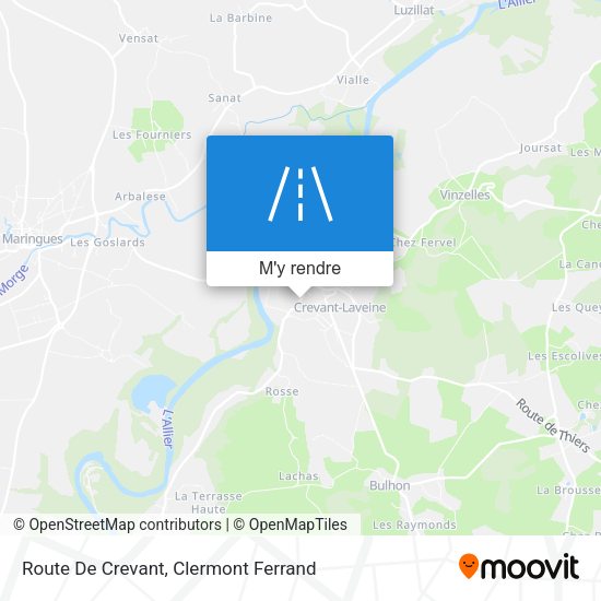 Route De Crevant plan