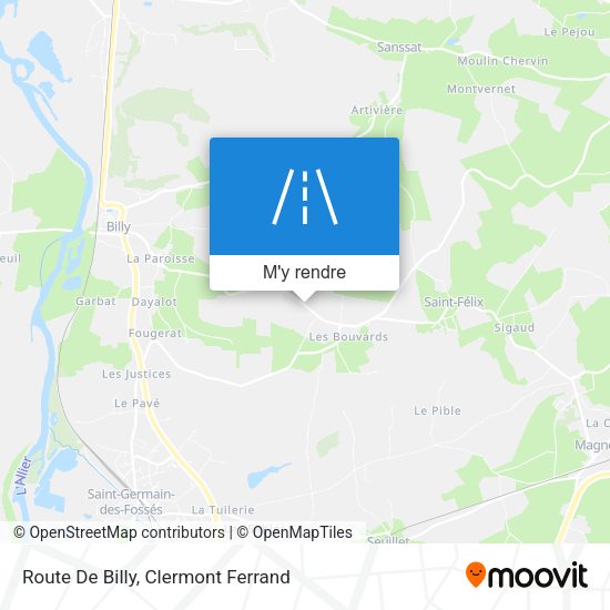 Route De Billy plan
