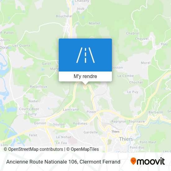 Ancienne Route Nationale 106 plan