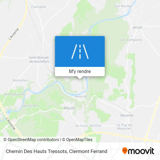 Chemin Des Hauts Tressots plan