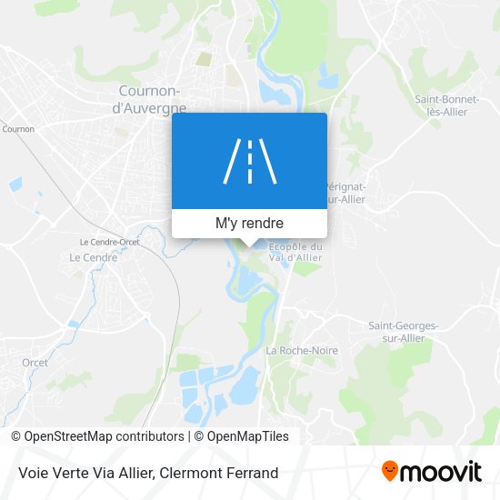 Voie Verte Via Allier plan