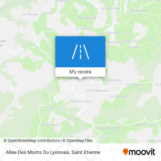 Allée Des Monts Du Lyonnais plan