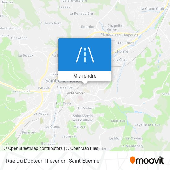 Rue Du Docteur Thévenon plan