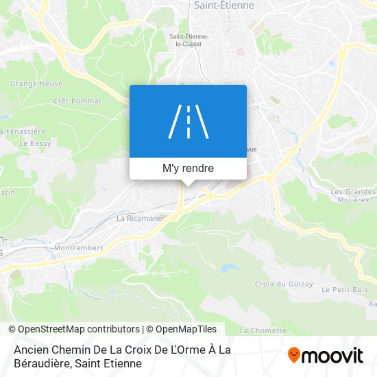 Ancien Chemin De La Croix De L'Orme À La Béraudière plan