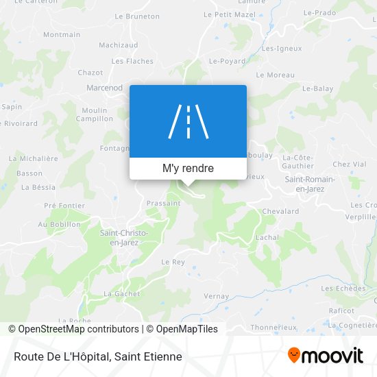 Route De L'Hôpital plan