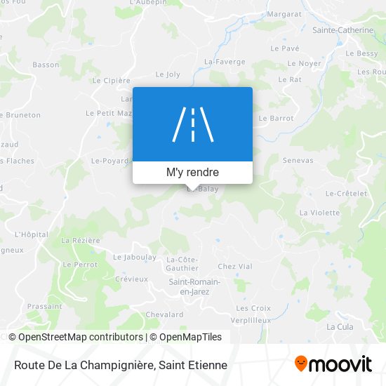 Route De La Champignière plan