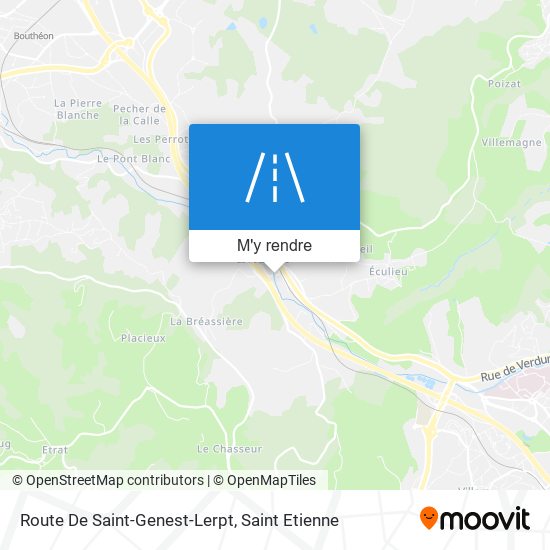 Route De Saint-Genest-Lerpt plan