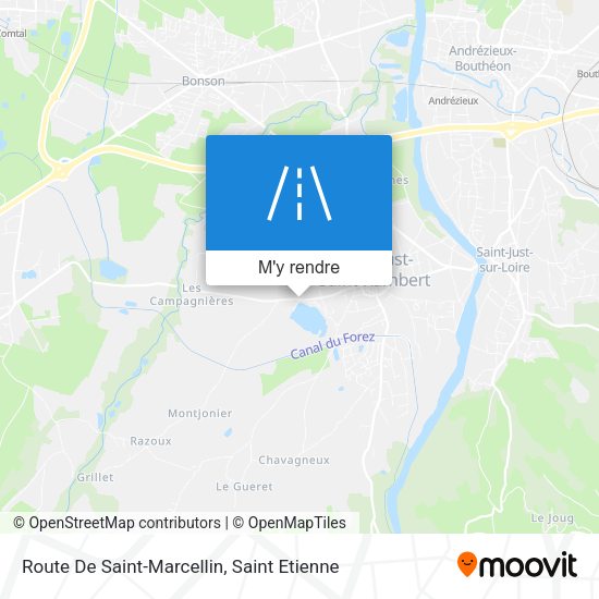 Route De Saint-Marcellin plan