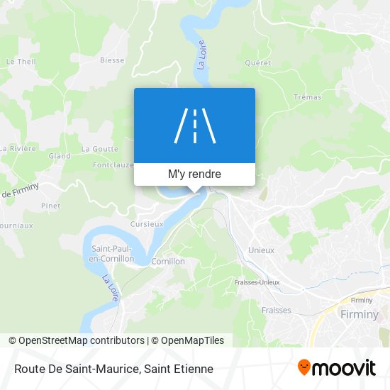 Route De Saint-Maurice plan