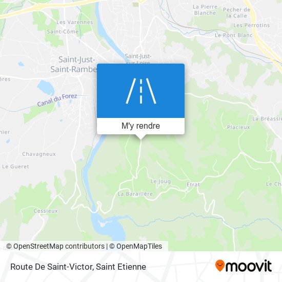 Route De Saint-Victor plan