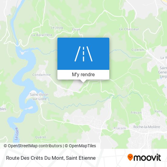 Route Des Crêts Du Mont plan