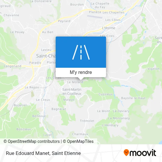 Rue Edouard Manet plan