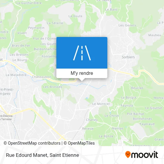 Rue Edourd Manet plan