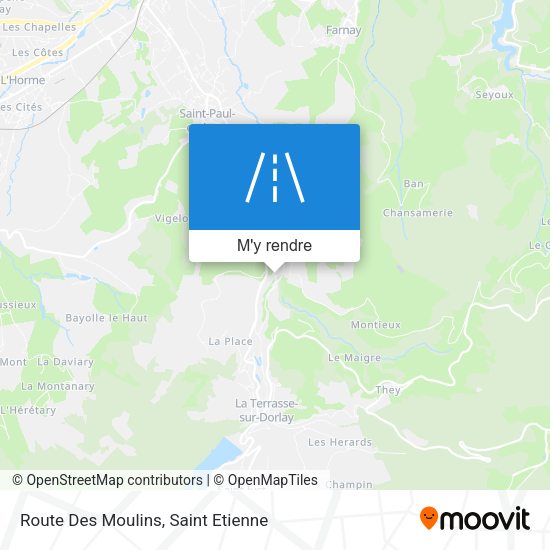 Route Des Moulins plan
