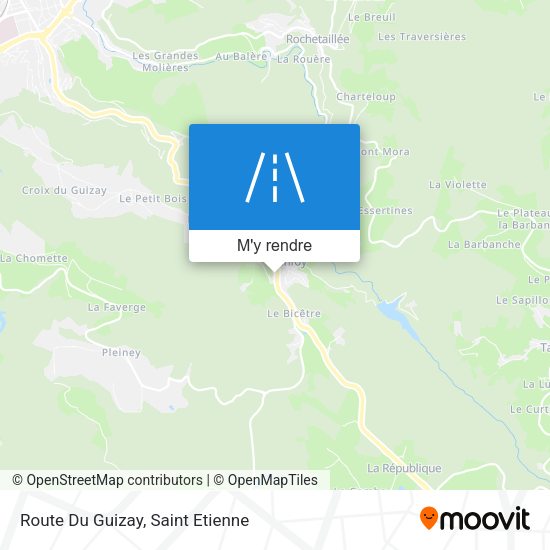 Route Du Guizay plan