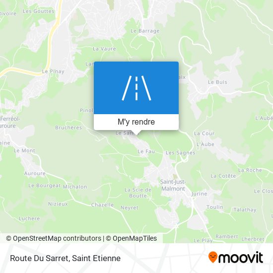 Route Du Sarret plan