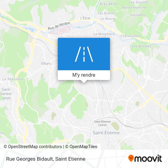 Rue Georges Bidault plan